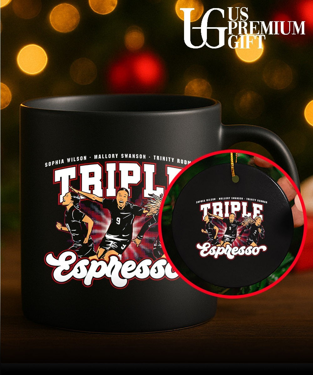 Triple Espresso Mallory Swanson and Trinity Rodman and Sophia Smith Chicago Stars FC 2026-2027 shirt