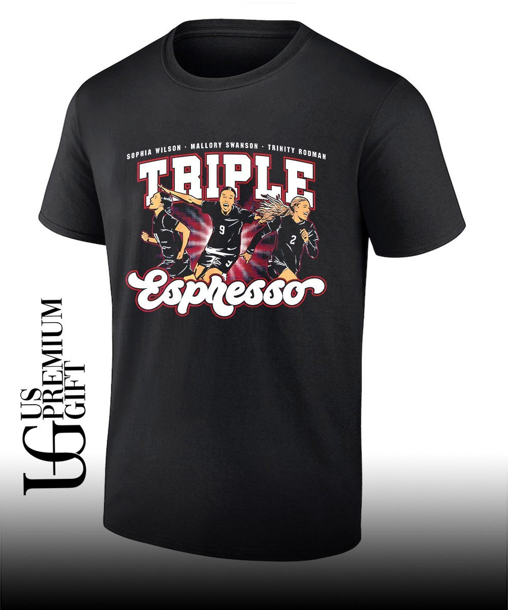 Triple Espresso Mallory Swanson and Trinity Rodman and Sophia Smith Chicago Stars FC 2026-2027 shirt