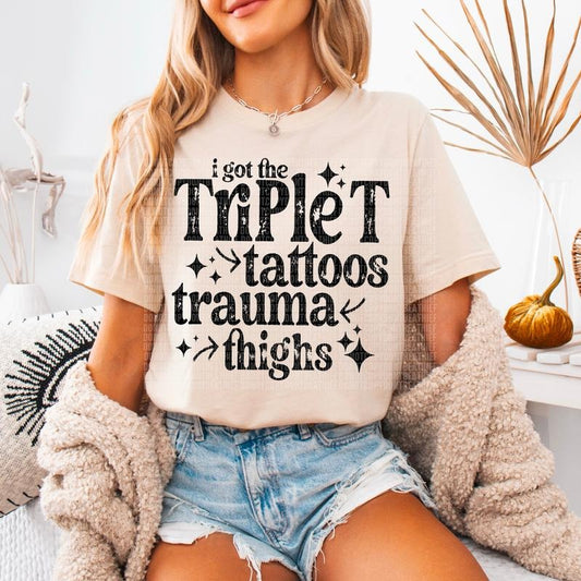 Triplet DTF Transfers - THIS IS NOT A SHIRT
