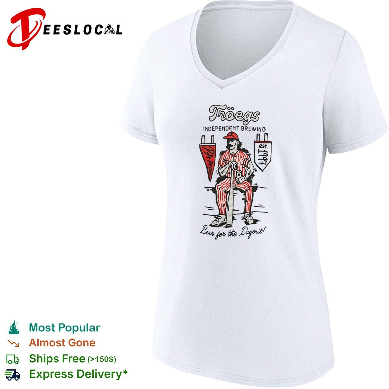 Tröegs Independent Brewing PA Proud est 1997 Beer for the Dugout shirt
