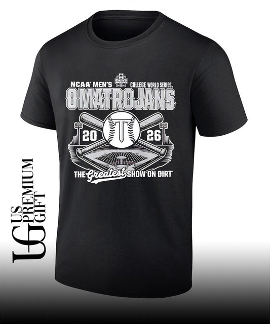 Troy Trojans NCAA Men’s College World Series Omatrojans 2026 the Greatest Show on Dirt shirt