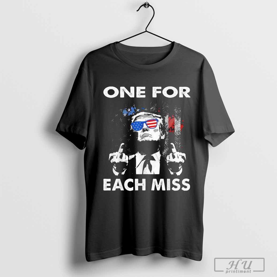 Trump Middle Fingers One For Each Miss American Flag - clothing by TeeHivey.com