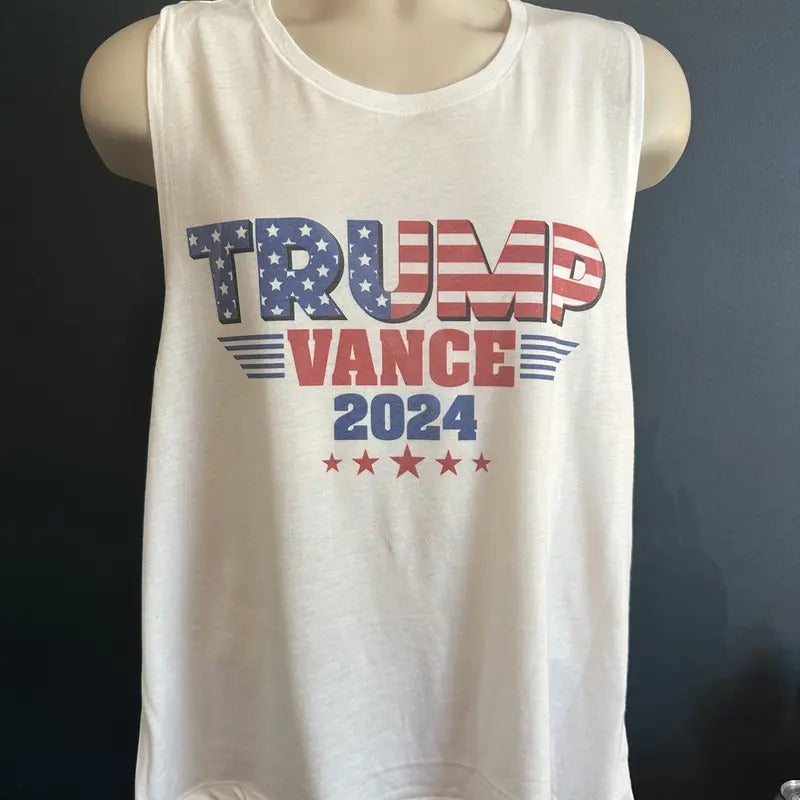Trump Vance 2024 Flag Ladies Tank Woman's Tank
