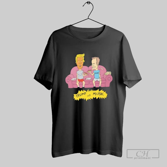 Trump And Musk Parody Cartoon - clothing by TeeHivey.com