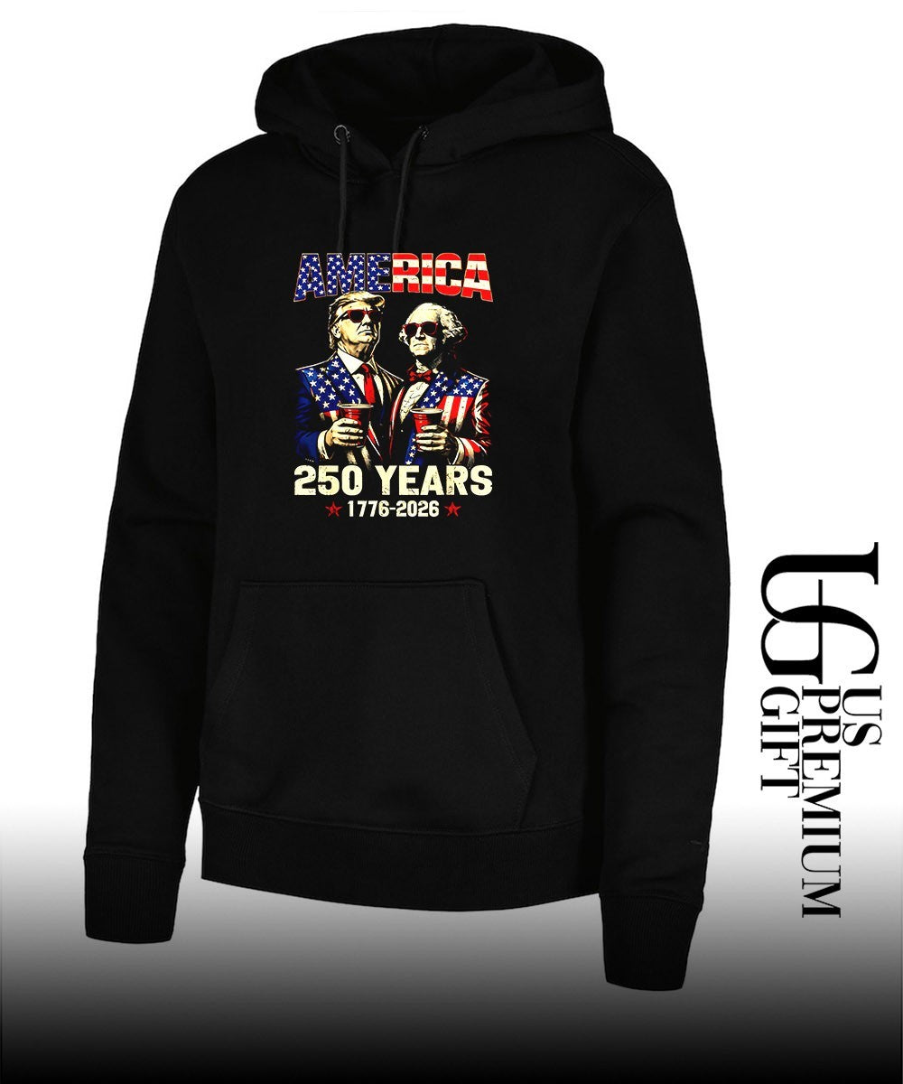 Trump and Washington America 250th USA Anniversary 2026 shirt