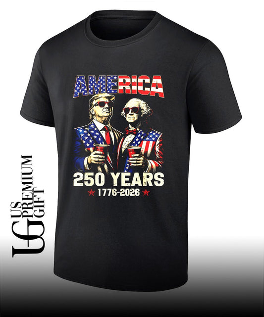 Trump and Washington America 250th USA Anniversary 2026 shirt