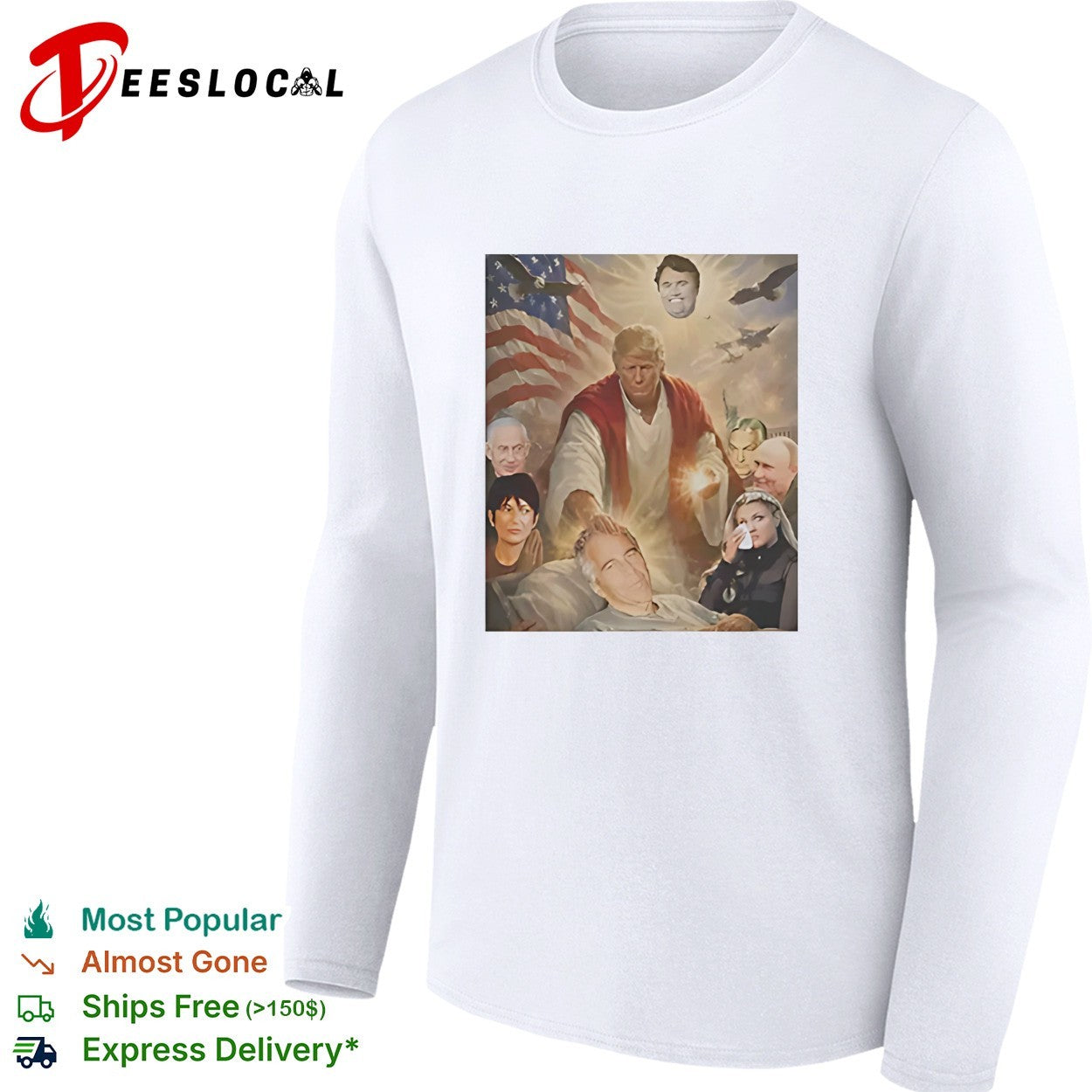 Trump as Christ political montage shirt
