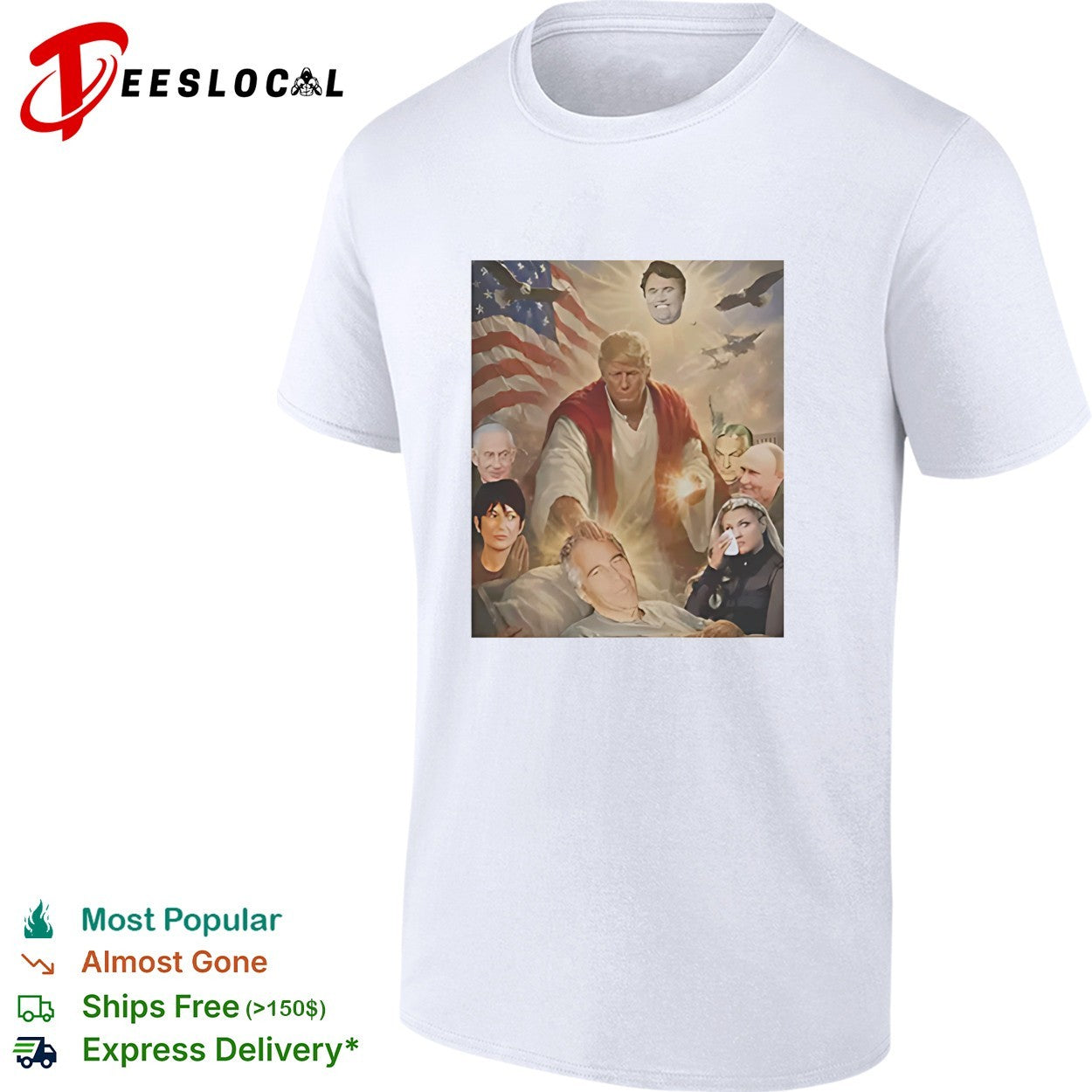 Trump as Christ political montage shirt