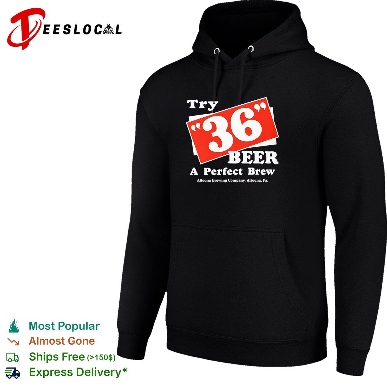 Try 36 beer a perfect brew Altoona Brewing Company retro shirt