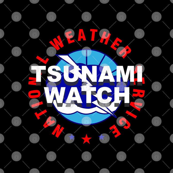 Tsunami Watch National Weather Service T Shirt