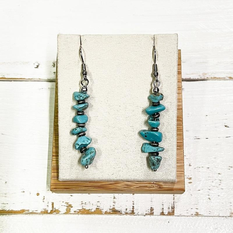 Turquoise Beaded Earrings