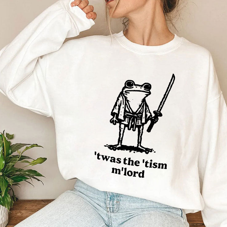 T’was The ‘Tism M’Lord Funny Medieval Knight Frog T-Shirt