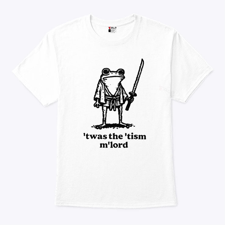 T’was The ‘Tism M’Lord Funny Medieval Knight Frog T-Shirt