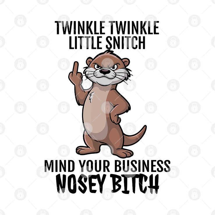 Twinkle Twinkle Little Snitch Mind Your Business Nosey Bitch T Shirt