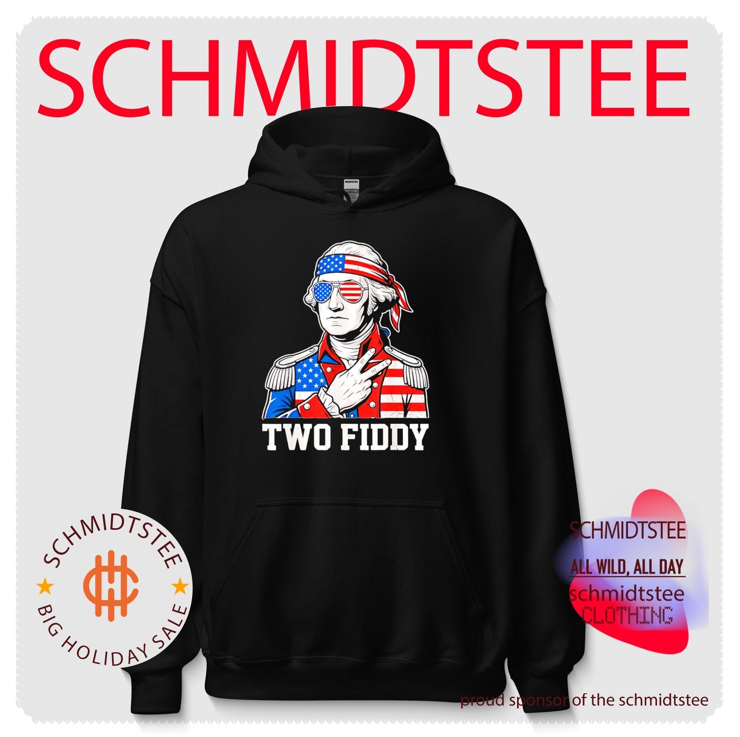 Two Fiddy George Washington America 250th Anniversary Shirt