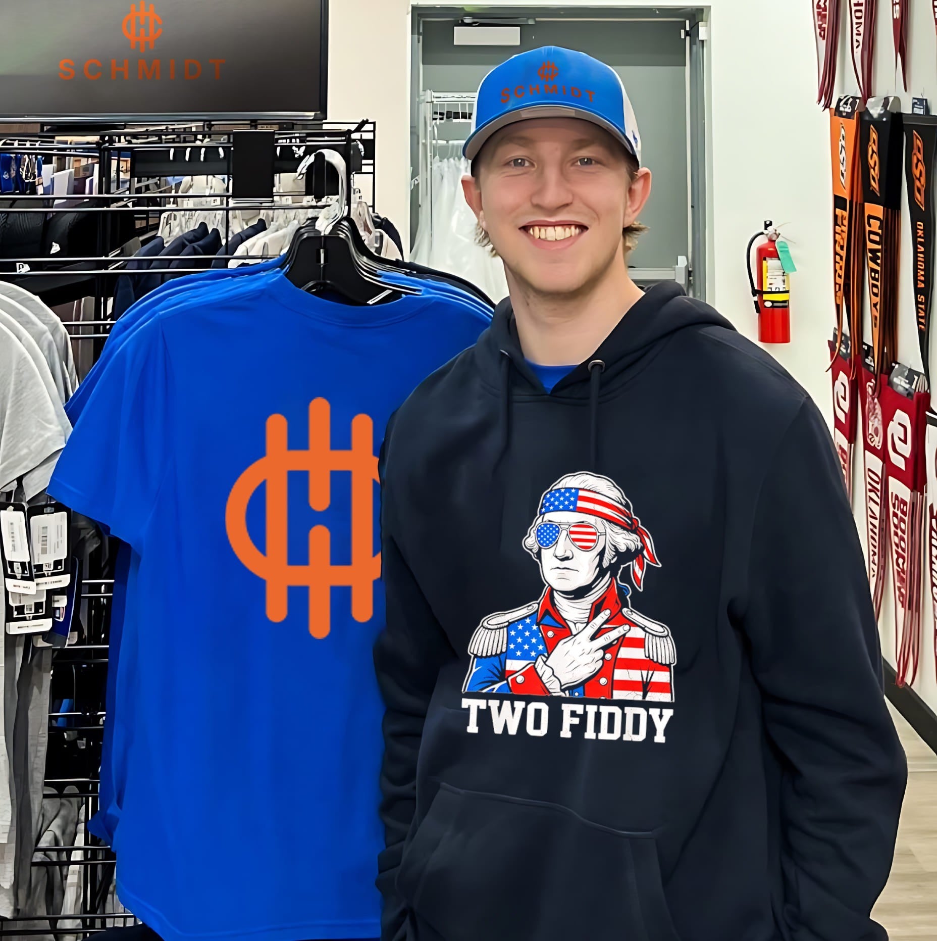 Two Fiddy George Washington America 250th Anniversary Shirt