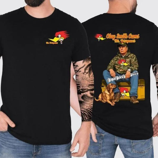 Two-sided Clay Smith Cams T-shirt, Trump Classic Car Enthusiast, Funny Summer Graphic Tee, Trendy Outdoors Mr.Horsepower Lover Sweatshirt, Unisex Hoodie