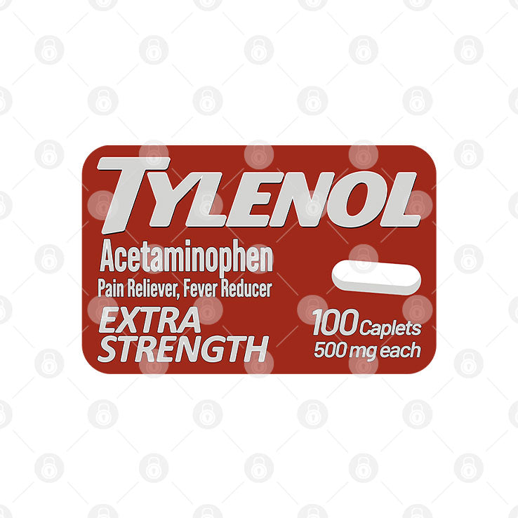 Tylenol Extra Strength Pain Reliever Fever Reducer Does Not Cause Autism T Shirt