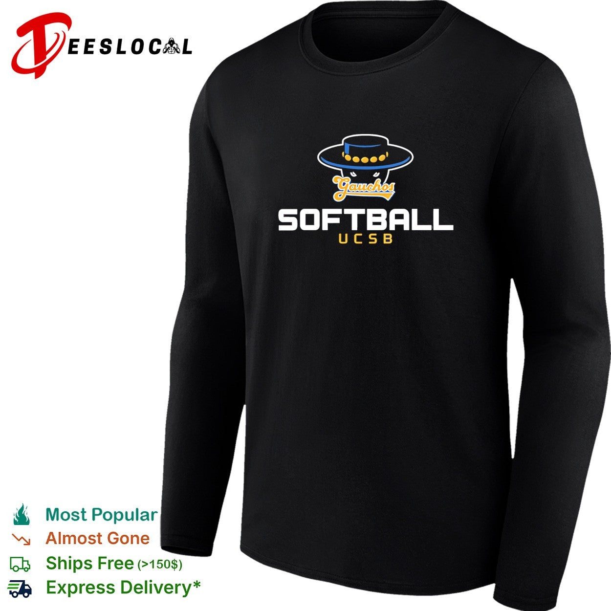 UC Santa Barbara Gauchos men’s basketball softball basic shirt