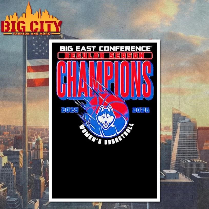UConn Women’s Basketball Big East Regular Season Champions 2025-26 Shirt