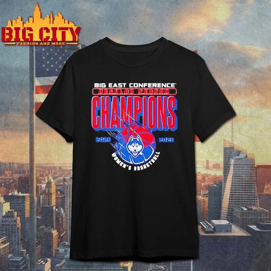 UConn Women’s Basketball Big East Regular Season Champions 2025-26 Shirt