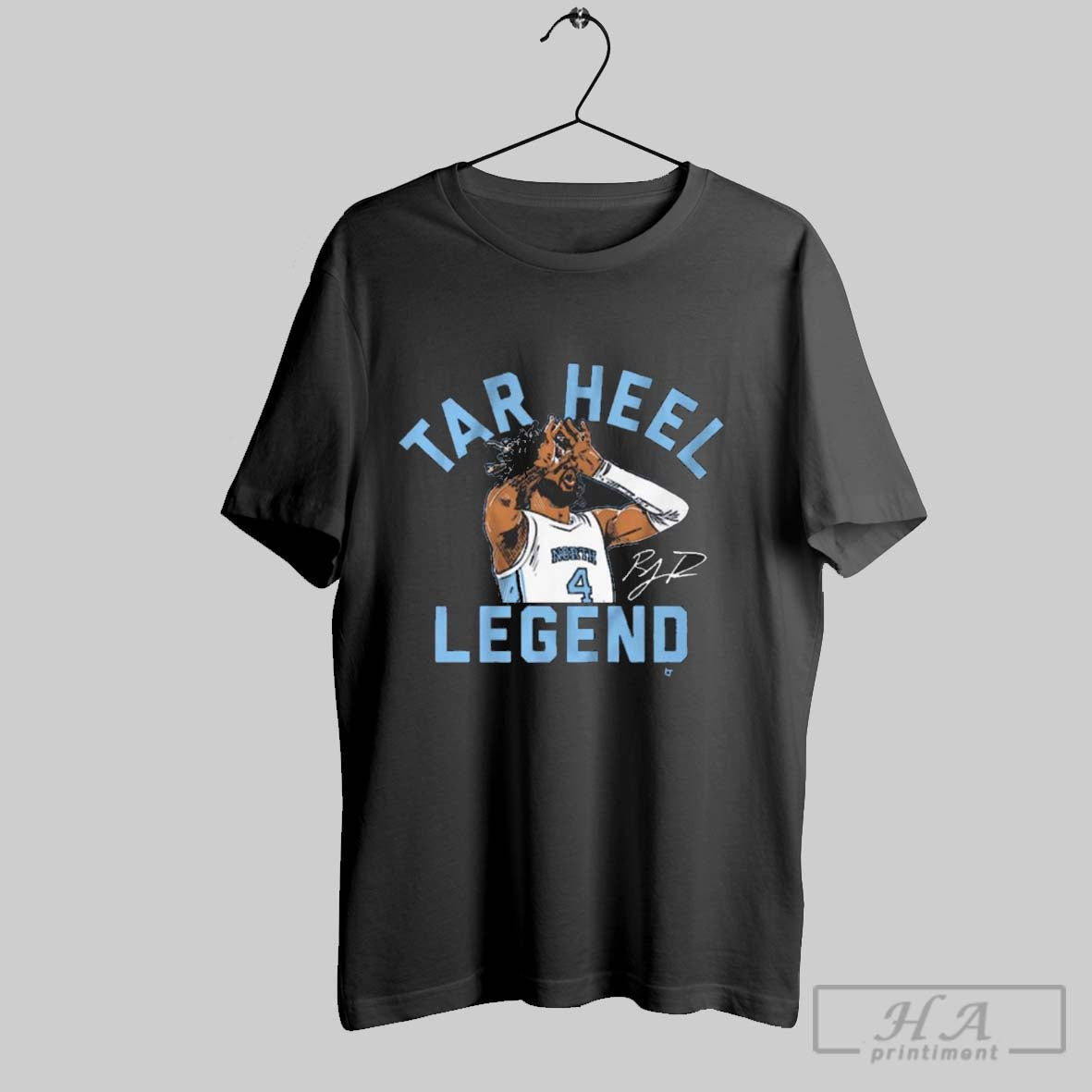 Unc North Carolina Tar Heels Basketball 2025 R J Davis Legend Signature Painting - clothing by TeeHivey.com