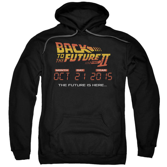 Back To The Future Ii Future Is Here Mens Hoodie Black - clothing by TeeHivey.com (Image 1)