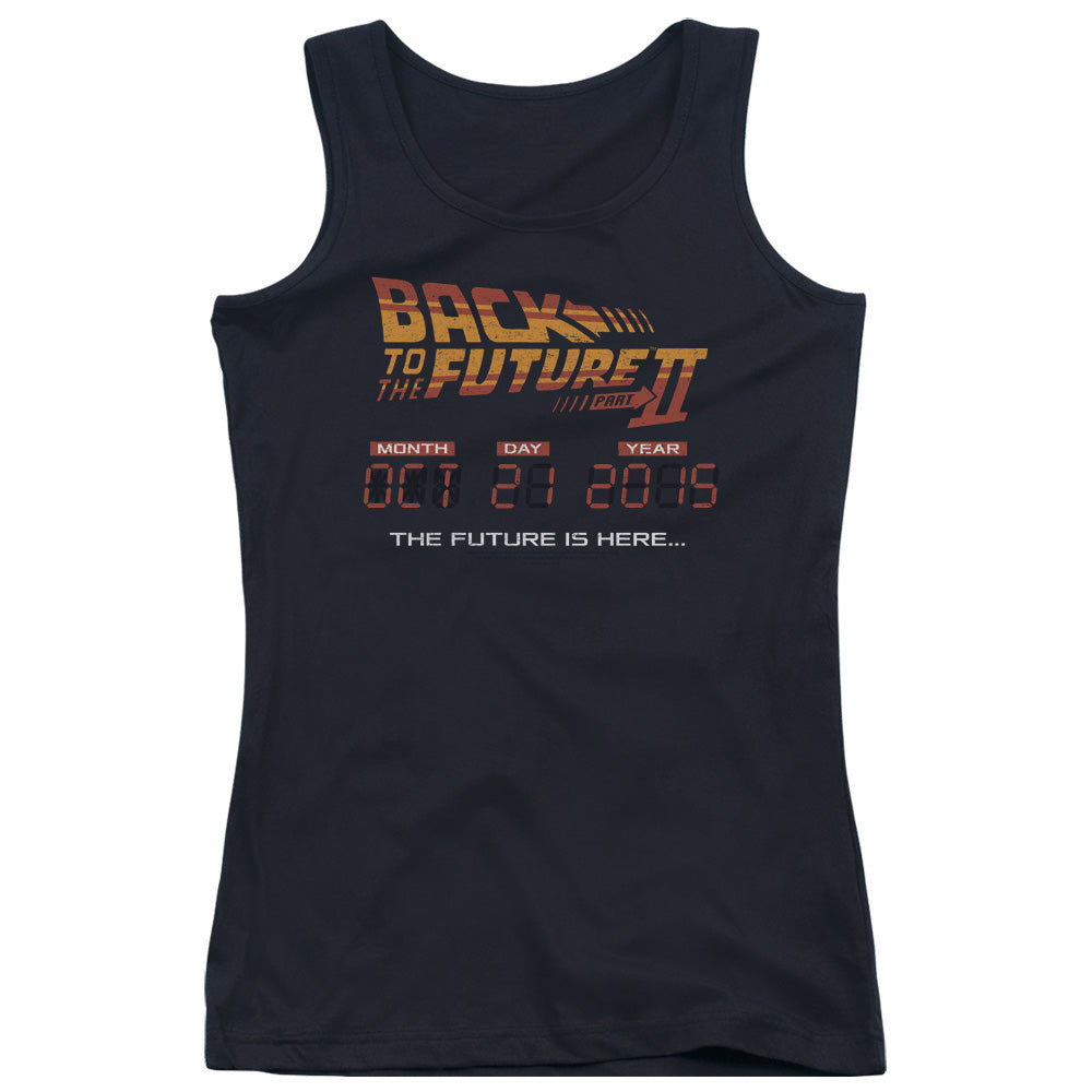 Back To The Future II Future Is Here Womens Tank Top Shirt Black - clothing by TeeHivey.com