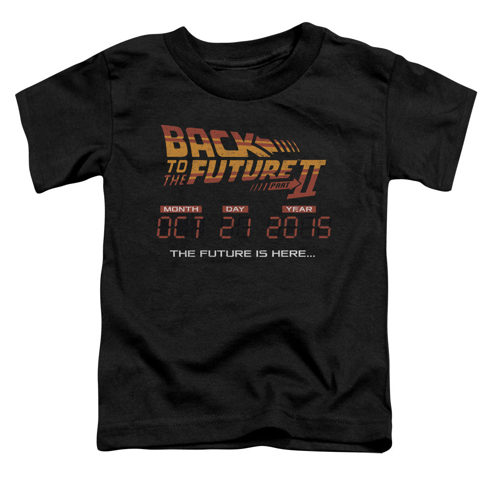 Back To The Future II Future Is Here Toddler Kids Youth T Shirt Black - clothing by TeeHivey.com