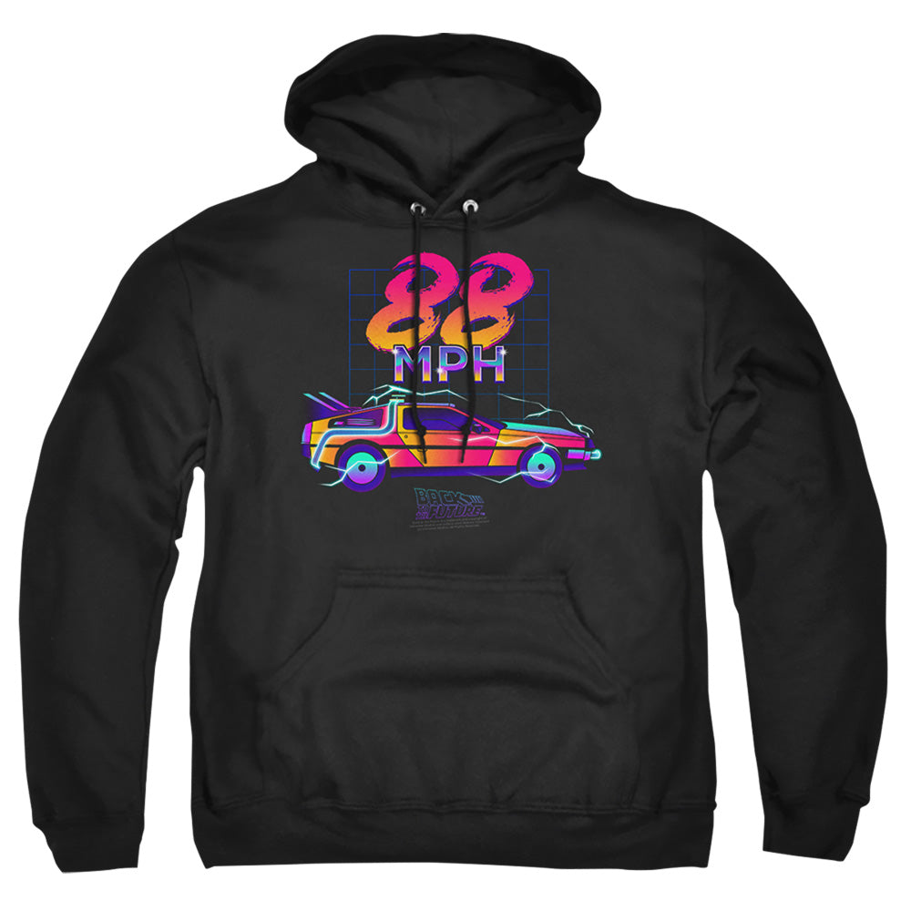 Back To The Future 88 Mph Mens Hoodie Black - clothing by TeeHivey.com (Image 2)