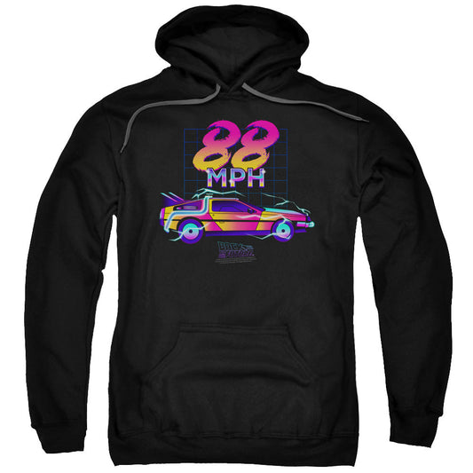 Back To The Future 88 Mph Mens Hoodie Black - clothing by TeeHivey.com (Image 1)