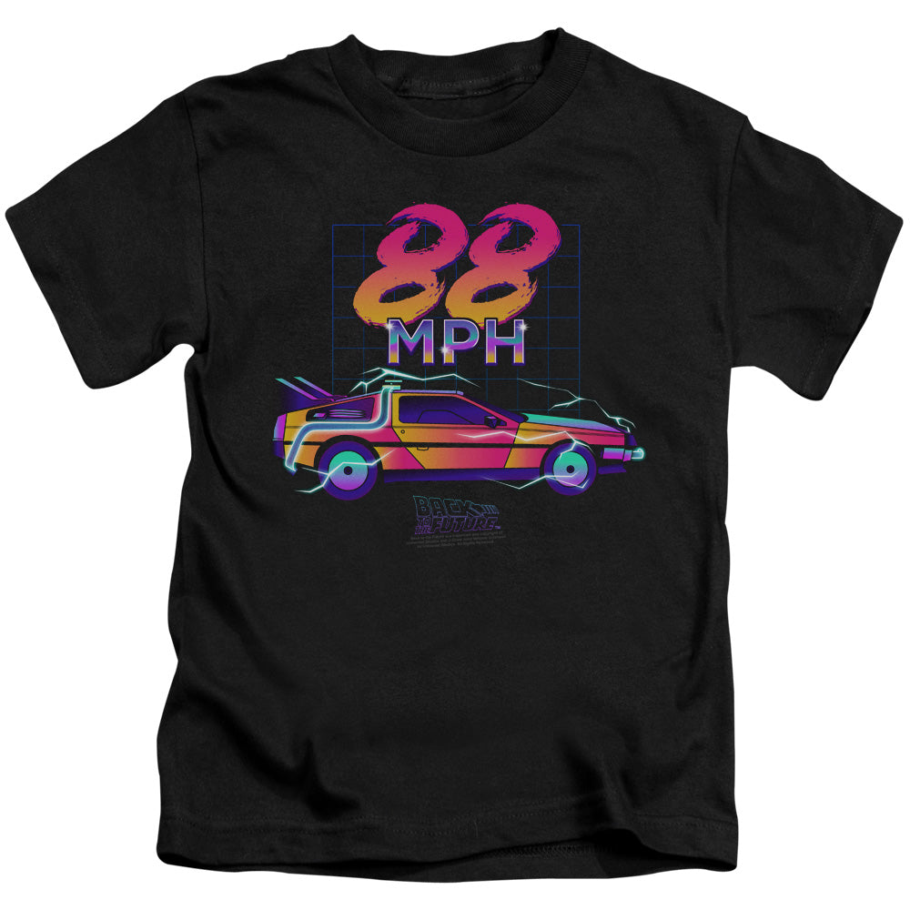 Back To The Future 88 MPH Juvenile Kids Youth T Shirt Black - clothing by TeeHivey.com