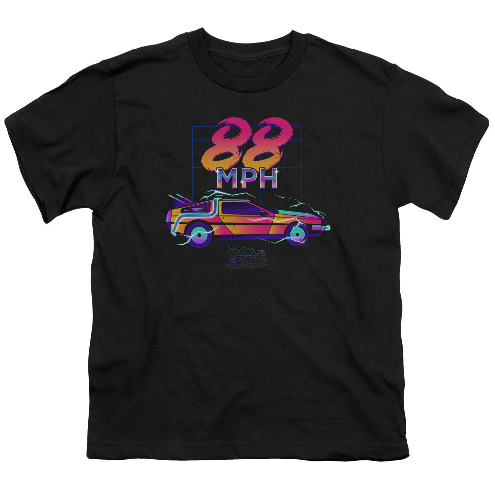 Back To The Future 88 MPH Kids Youth T Shirt Black - clothing by TeeHivey.com