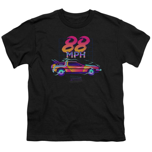 Back To The Future 88 MPH Kids Youth T Shirt Black - clothing by TeeHivey.com