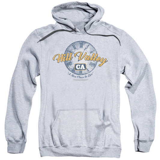 Back To The Future Hill Valley Mens Hoodie Athletic Heather