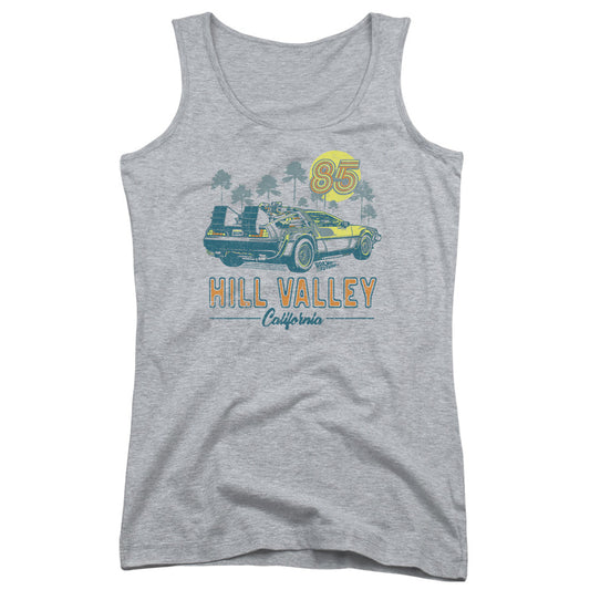 Back To The Future 85 Womens Tank Top Shirt Athletic Heather - clothing by TeeHivey.com