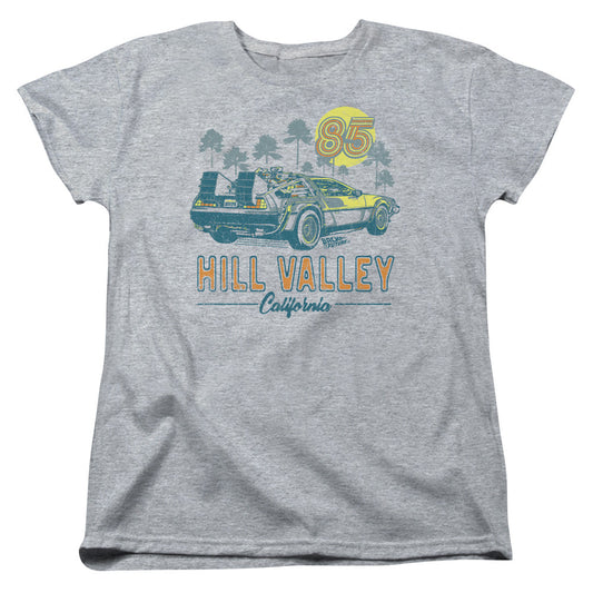 Back To The Future 85 Womens T Shirt Athletic Heather - clothing by TeeHivey.com