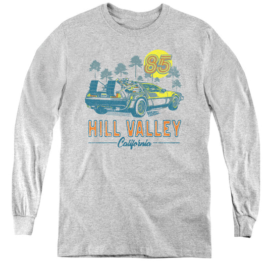 Back To The Future 85 Long Sleeve Kids Youth T Shirt Athletic Heather - clothing by TeeHivey.com