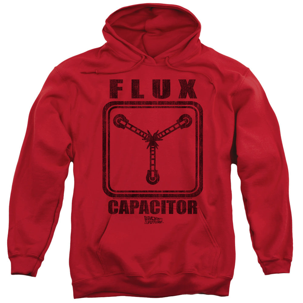 Back To The Future Flux Capacitor Mens Hoodie Red - clothing by TeeHivey.com (Image 1)