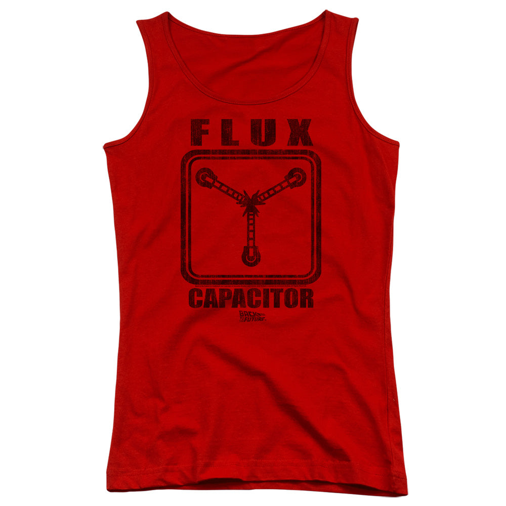 Back To The Future Flux Capacitor Womens Tank Top Shirt Red - clothing by TeeHivey.com