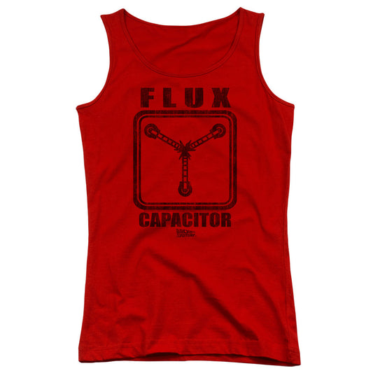 Back To The Future Flux Capacitor Womens Tank Top Shirt Red - clothing by TeeHivey.com