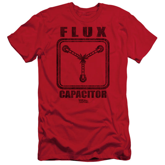 Back To The Future Flux Capacitor Slim Fit Mens T Shirt Red - clothing by TeeHivey.com
