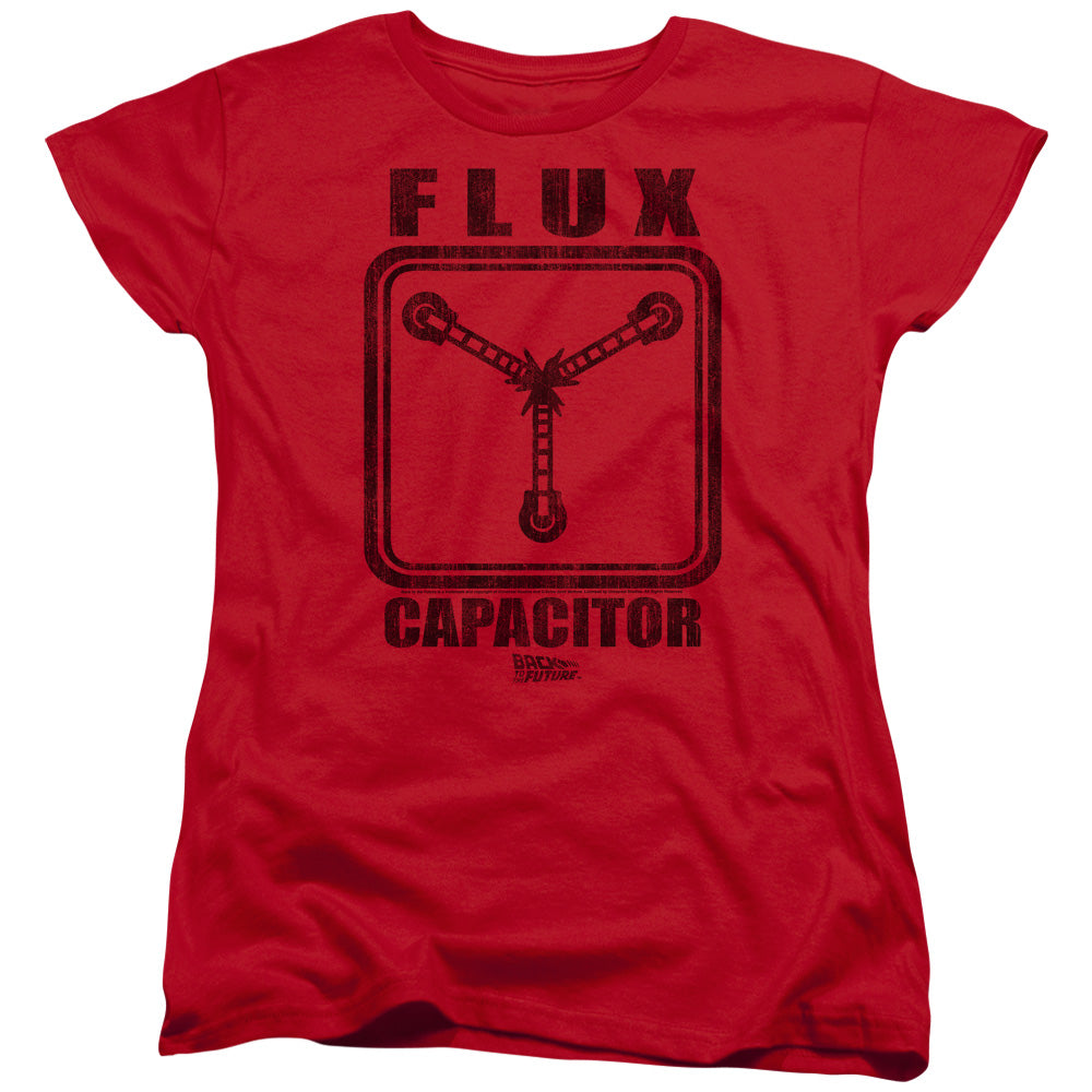 Back To The Future Flux Capacitor Womens T Shirt Red - clothing by TeeHivey.com