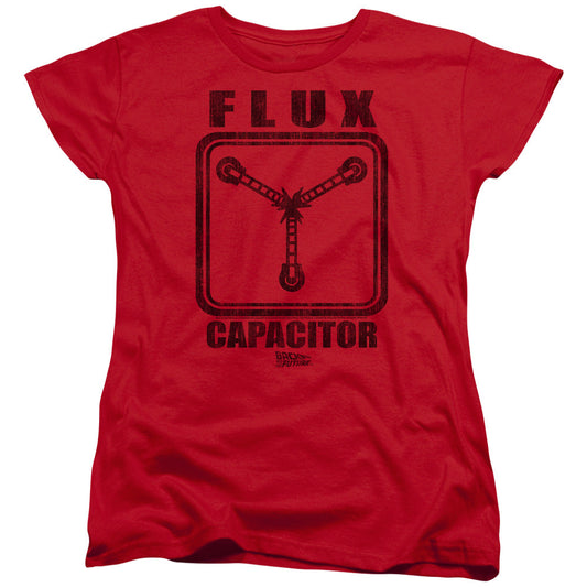 Back To The Future Flux Capacitor Womens T Shirt Red - clothing by TeeHivey.com