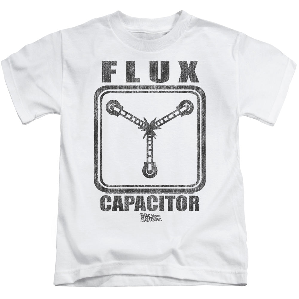 Back To The Future Flux Capacitor Juvenile Kids Youth T Shirt White - clothing by TeeHivey.com