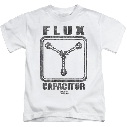 Back To The Future Flux Capacitor Juvenile Kids Youth T Shirt White - clothing by TeeHivey.com