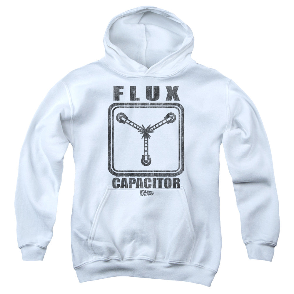 Back To The Future Flux Capacitor Kids Youth Hoodie White - clothing by TeeHivey.com