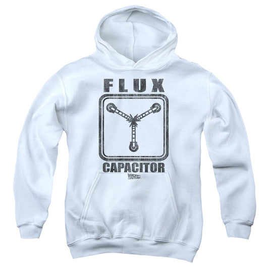 Back To The Future Flux Capacitor Kids Youth Hoodie White - clothing by TeeHivey.com