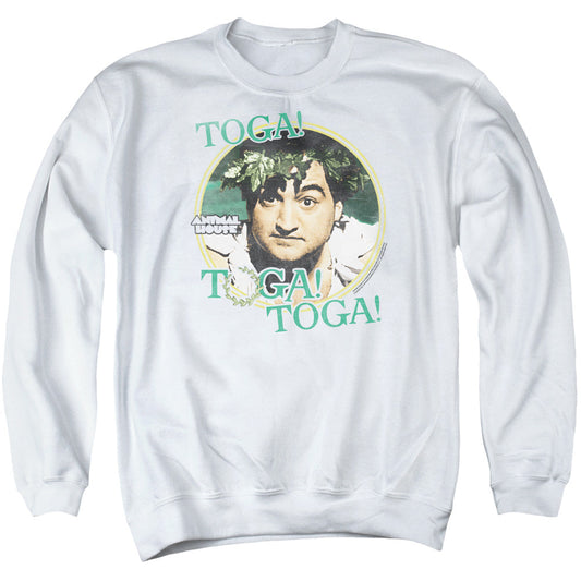 Animal House Toga Mens Crewneck Sweatshirt White - clothing by TeeHivey.com (Image 1)