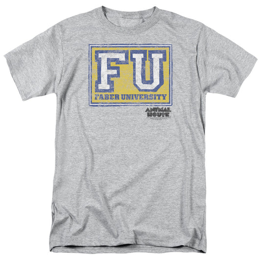 Animal House Faber University Mens T Shirt Athletic Heather - clothing by TeeHivey.com